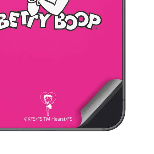 Betty Boop Pink Background Galaxy A14 5G Skin